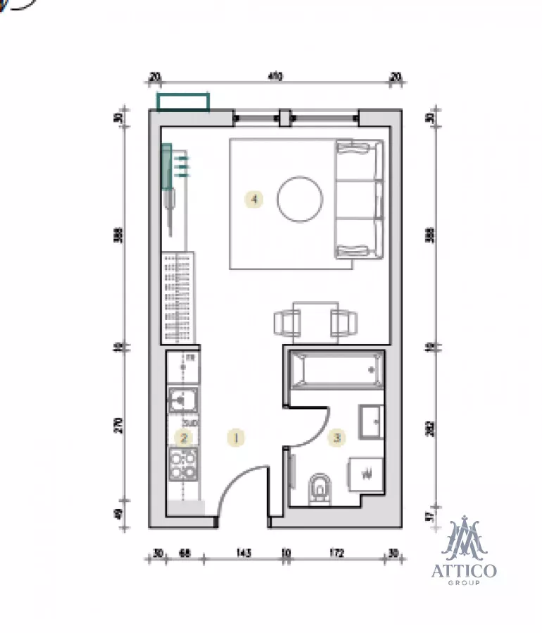 Jednosoban stan | 4zida