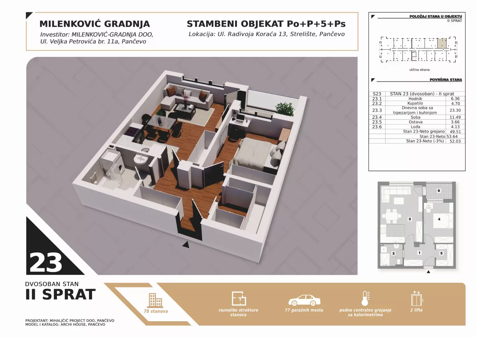 Dvosoban stan | 4zida