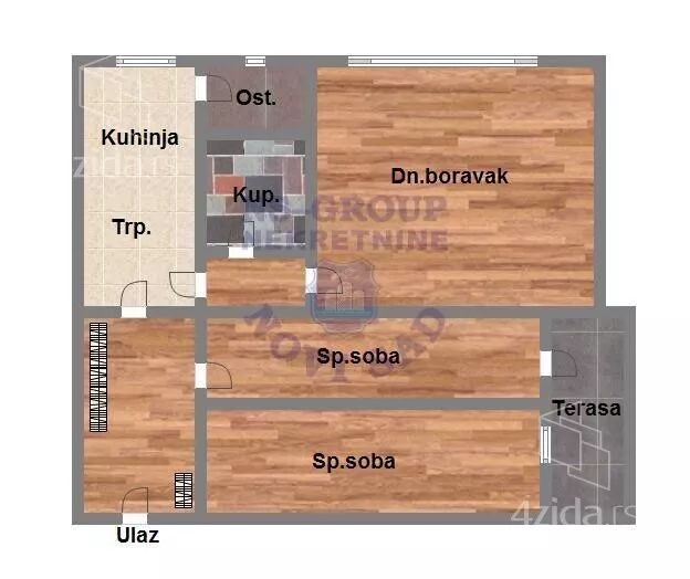 Trosoban stan | 4zida