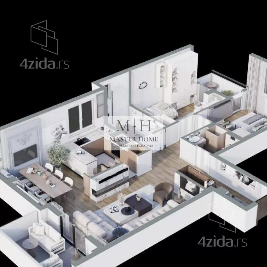 Trosoban stan | 4zida