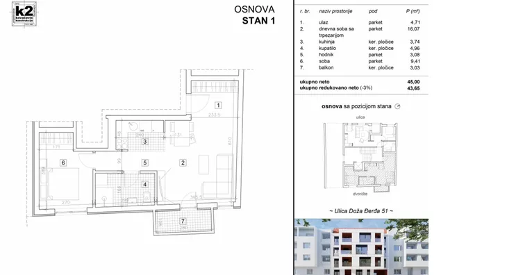 Dvosoban stan | 4zida