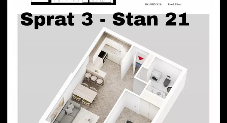 Jednoiposoban stan | 4zida