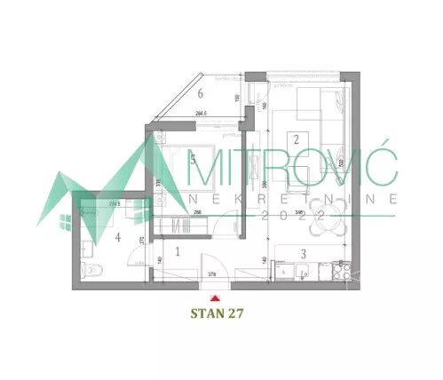 Jednoiposoban stan | 4zida