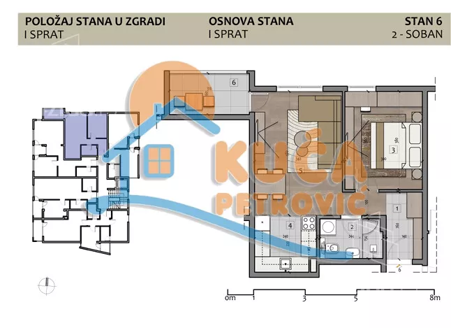 Jednoiposoban stan | 4zida