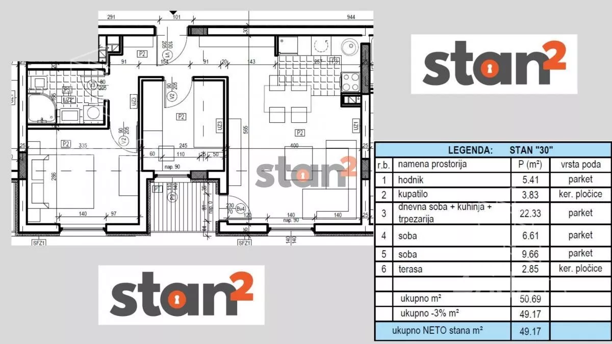 Dvoiposoban stan | 4zida