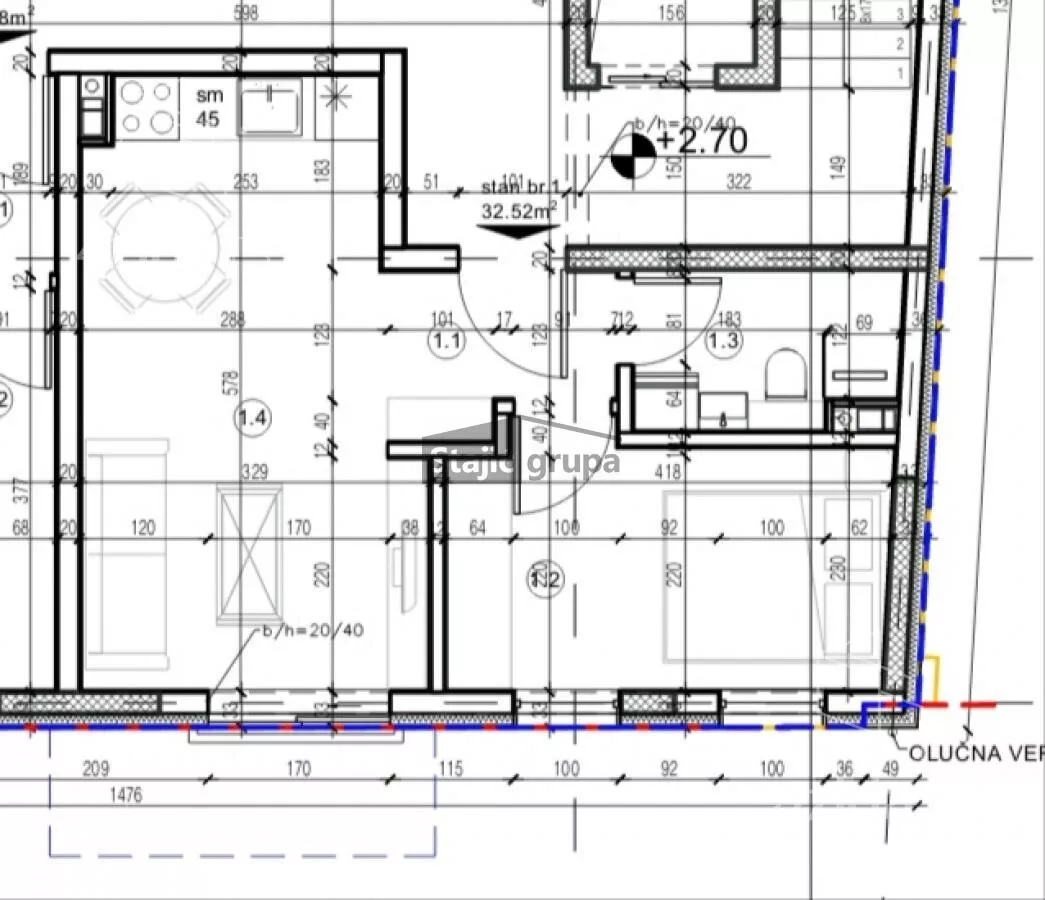 Jednoiposoban stan | 4zida