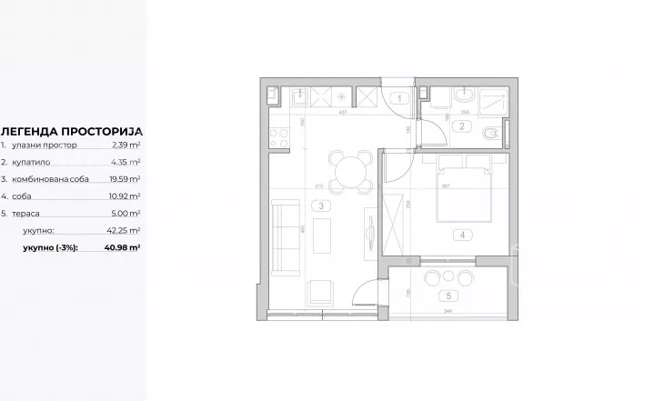 Dvosoban stan | 4zida