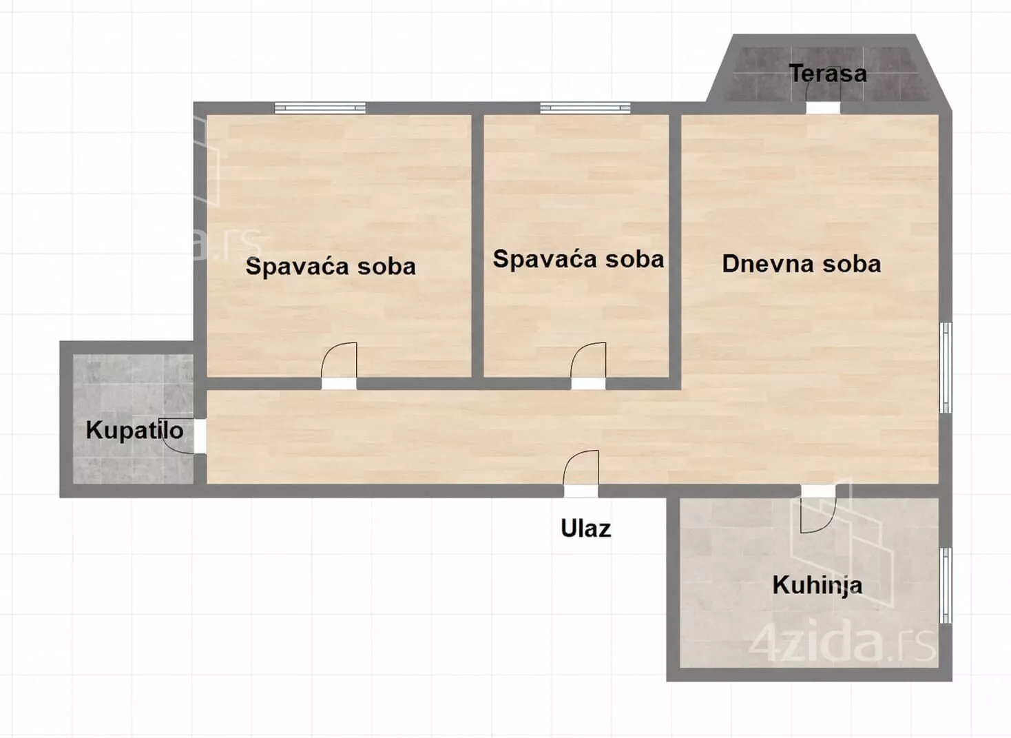 Trosoban stan | 4zida