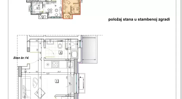 Jednoiposoban stan | 4zida