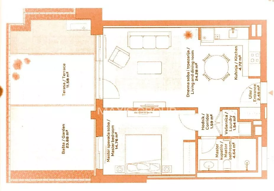 Dvosoban stan | 4zida