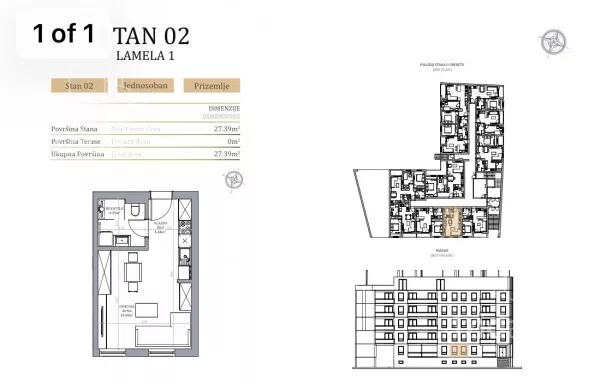 Jednosoban stan | 4zida