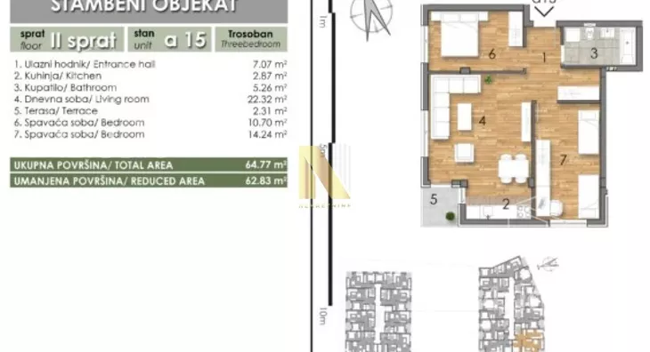 Trosoban stan | 4zida