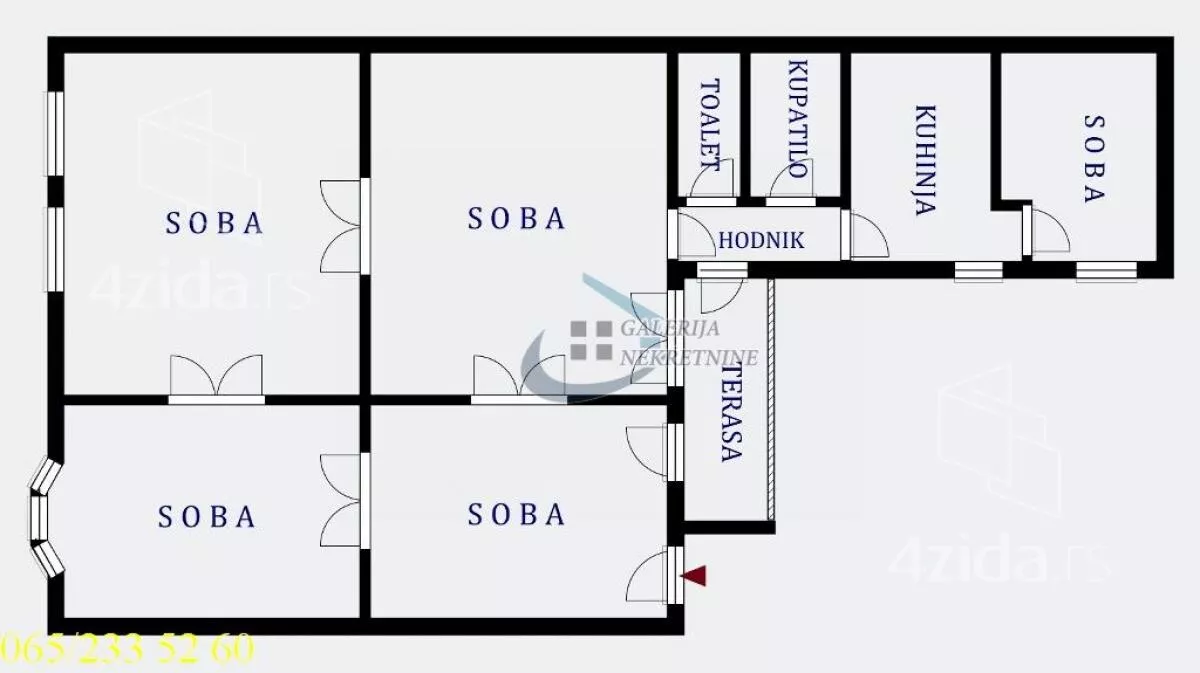 Četvoroiposoban stan | 4zida