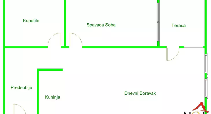 Jednoiposoban stan | 4zida