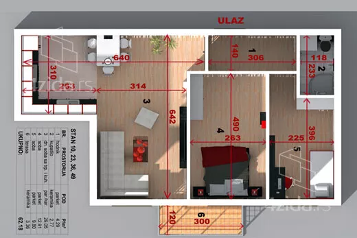 Dvoiposoban stan | 4zida