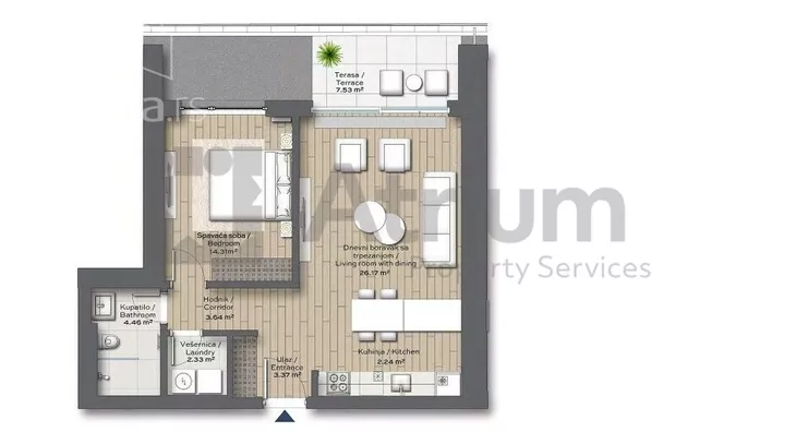 Dvosoban stan | 4zida