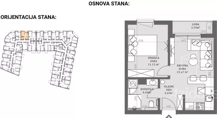 Dvosoban stan | 4zida