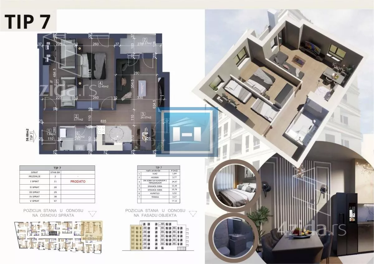 Dvoiposoban stan | 4zida