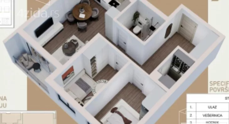 Dvoiposoban stan | 4zida