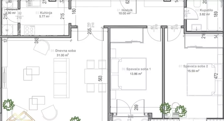 Dvoiposoban stan | 4zida