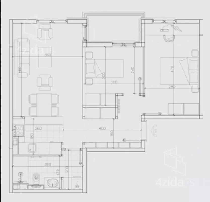 Trosoban stan | 4zida