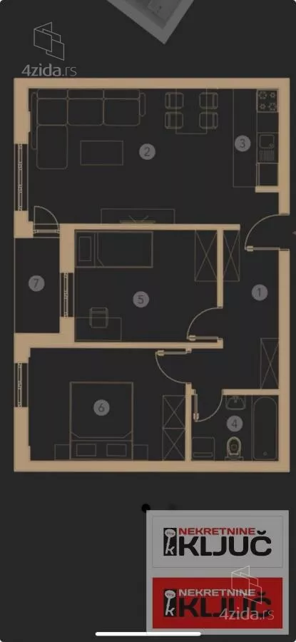 Trosoban stan | 4zida