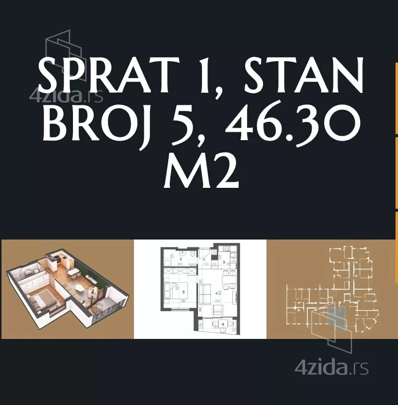 Dvosoban stan | 4zida