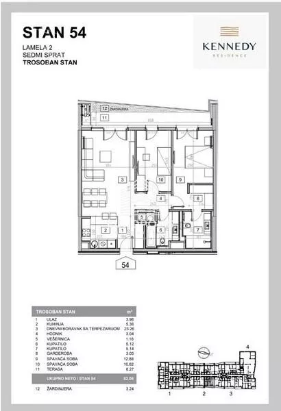 Trosoban stan | 4zida
