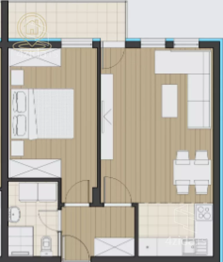 Jednoiposoban stan | 4zida