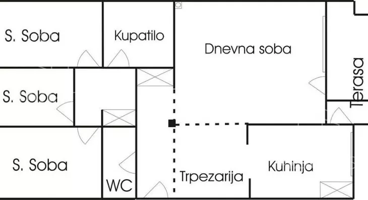 Troiposoban stan | 4zida