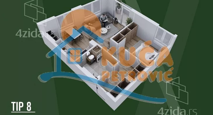 Dvosoban stan | 4zida