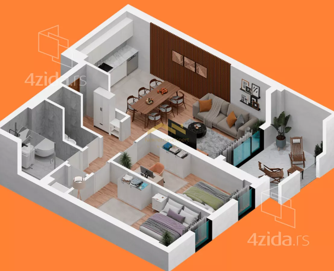 Trosoban stan | 4zida