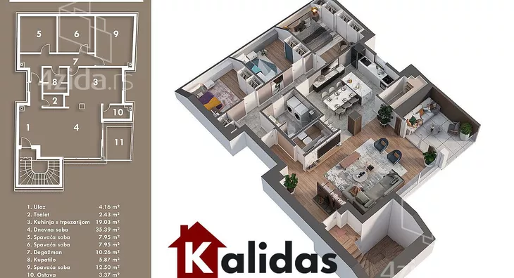 Četvorosoban stan | 4zida