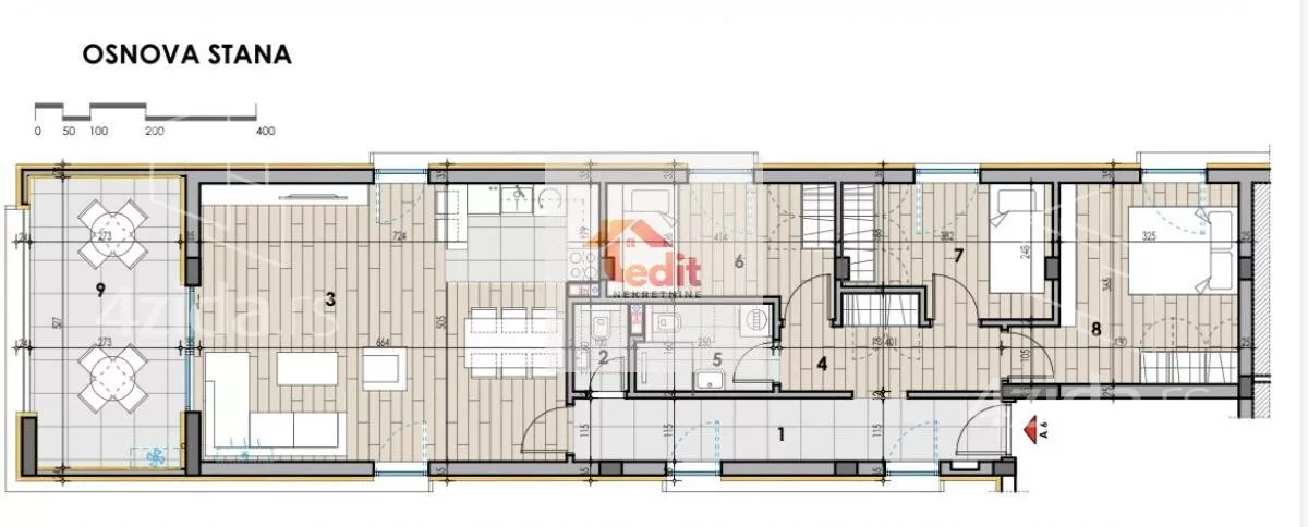 Četvoroiposoban stan | 4zida