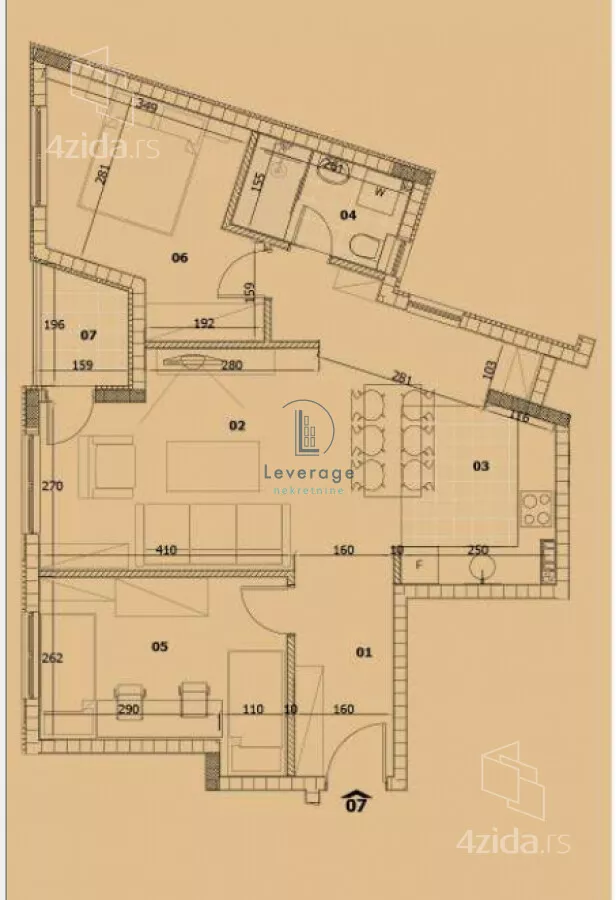 Trosoban stan | 4zida