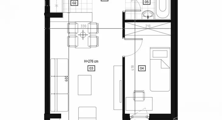 Jednoiposoban stan | 4zida