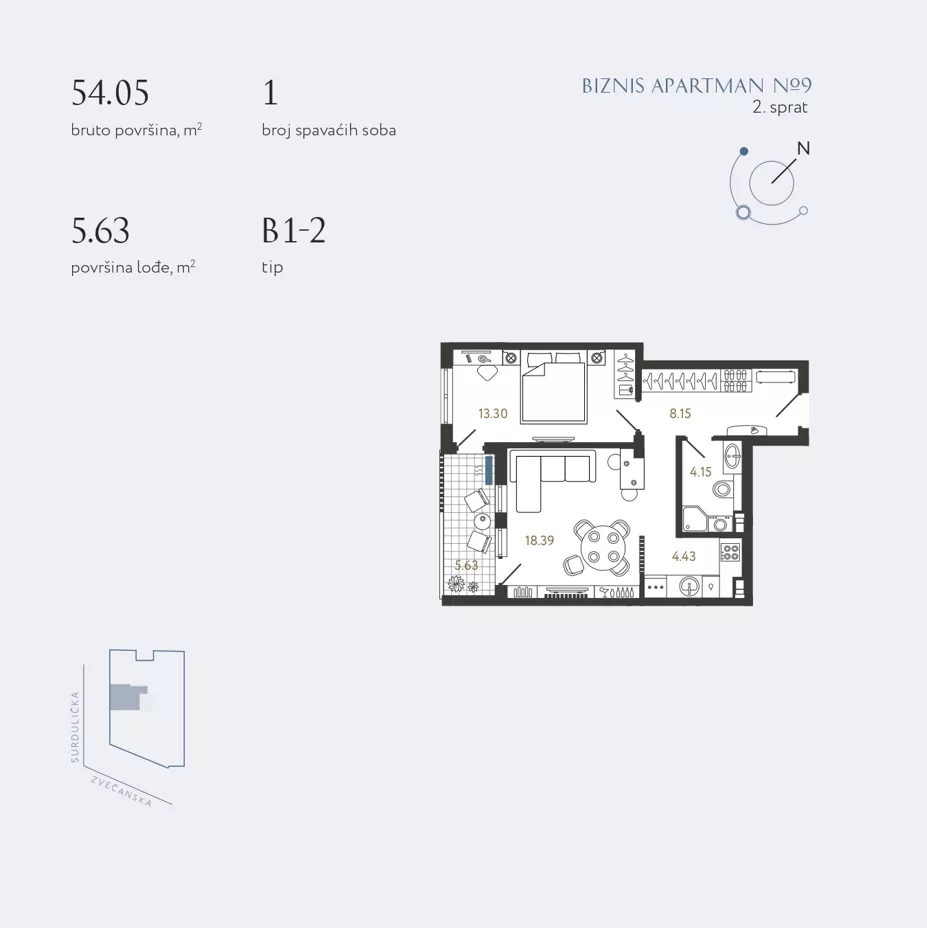 Dvosoban stan | 4zida