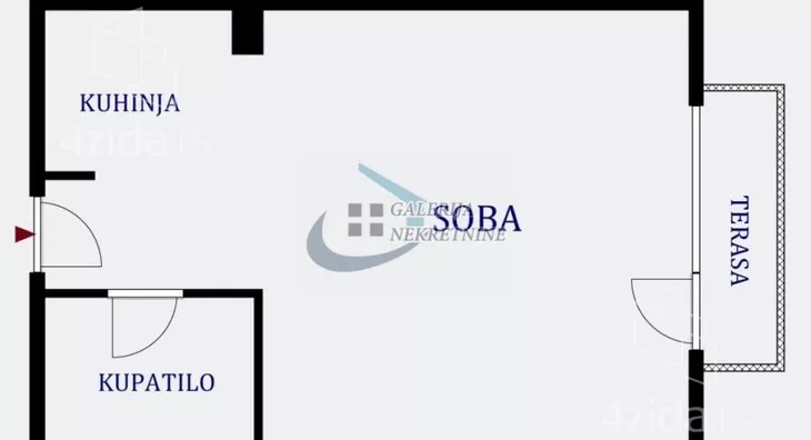 Jednosoban stan | 4zida