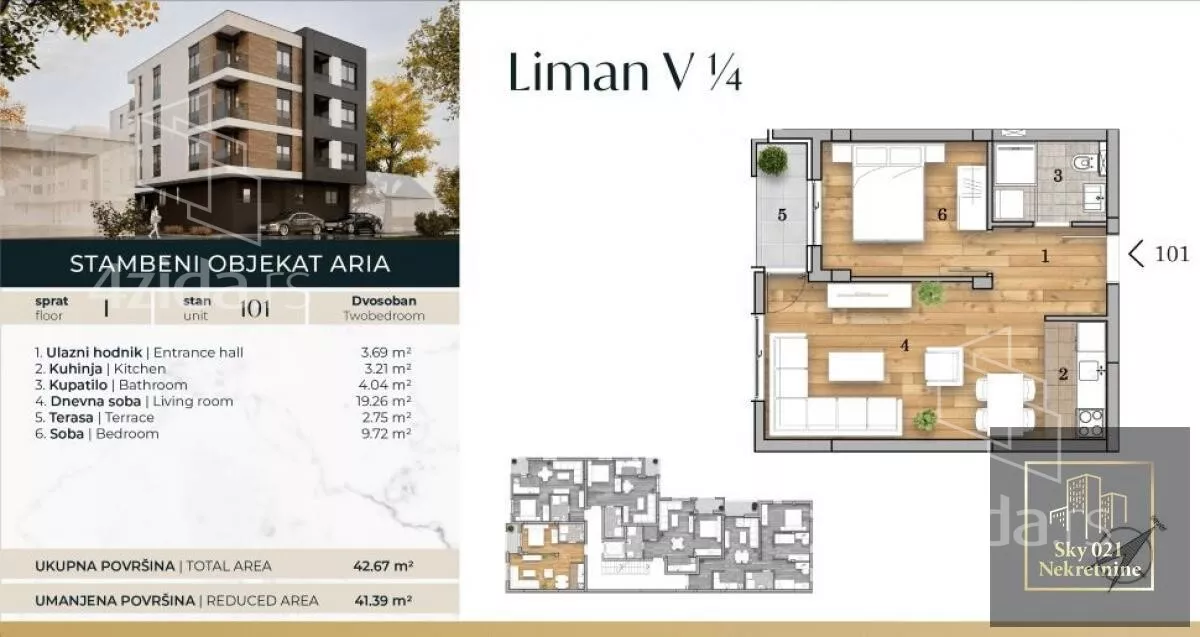 Dvosoban stan | 4zida