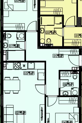 Trosoban stan | 4zida