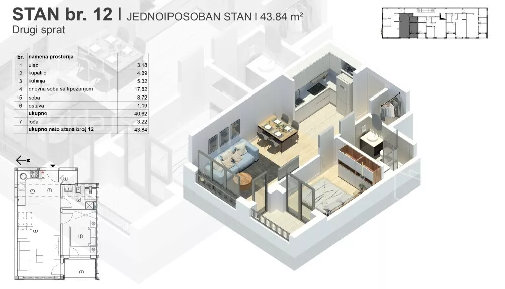 Dvosoban stan | 4zida