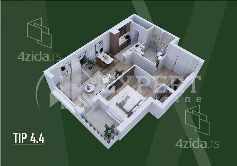 Dvosoban stan | 4zida