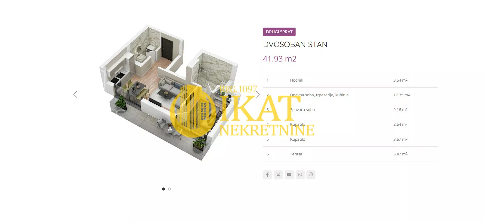 Dvosoban stan | 4zida