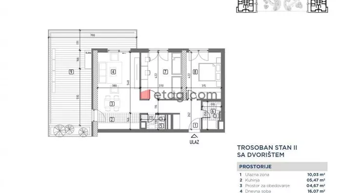 Trosoban stan | 4zida