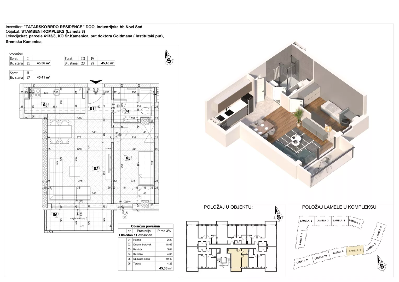 Dvosoban stan | 4zida