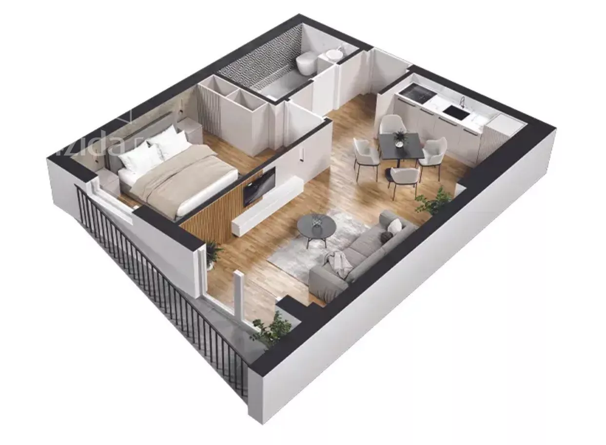 Jednosoban stan | 4zida