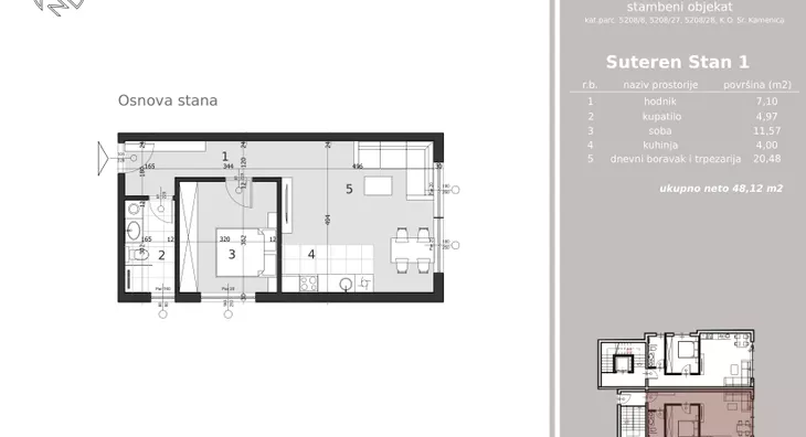 Dvosoban stan | 4zida