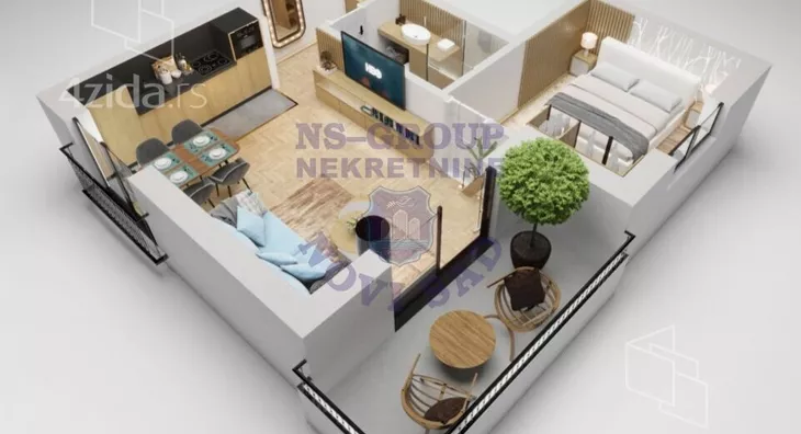 Jednoiposoban stan | 4zida