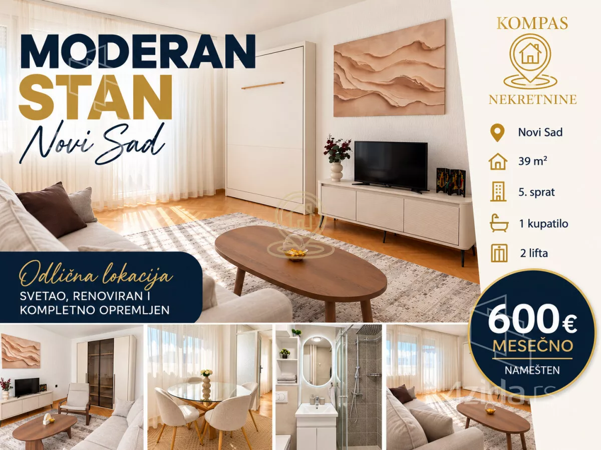 Jednosoban stan | 4zida