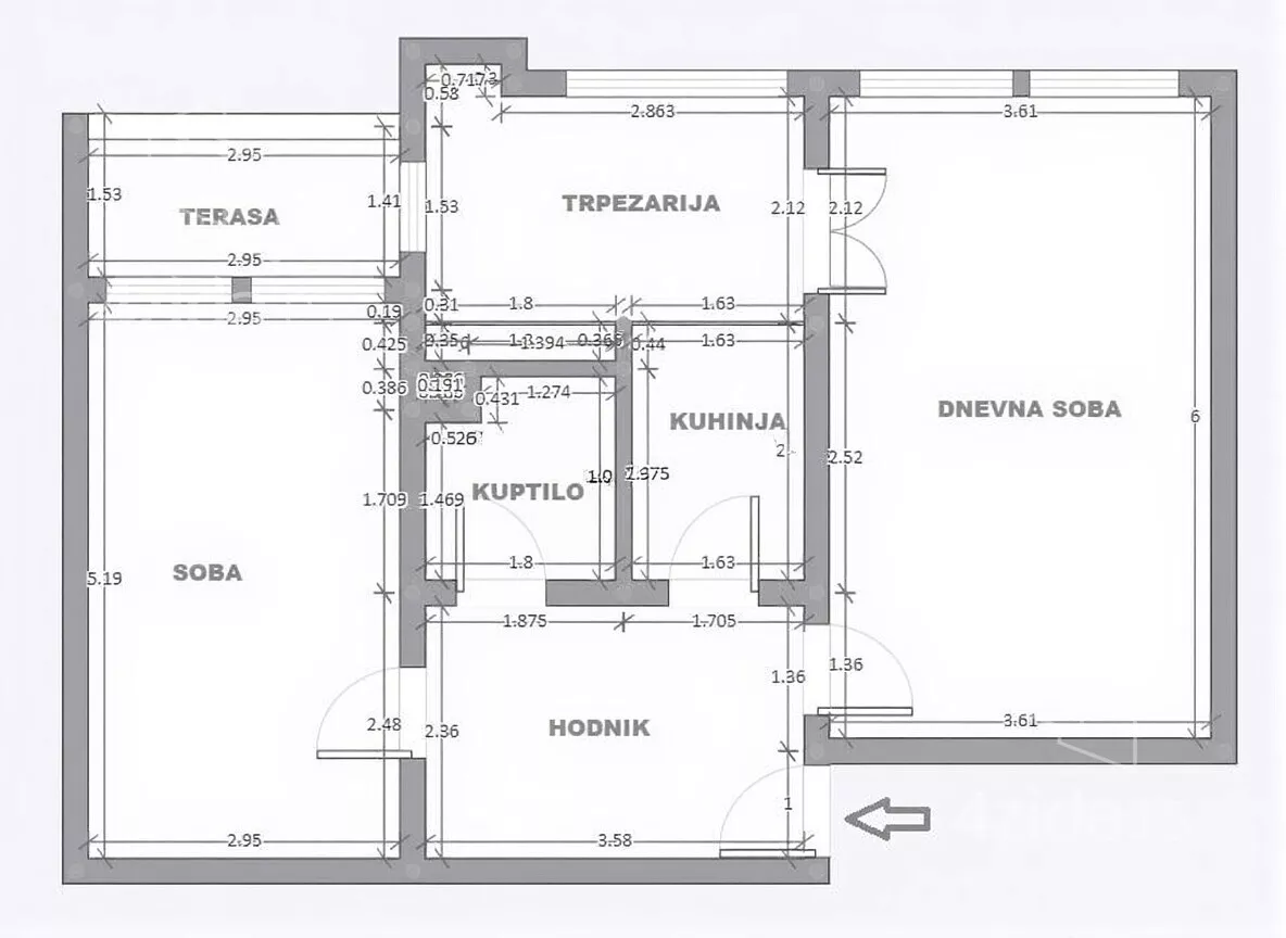 Dvosoban stan | 4zida